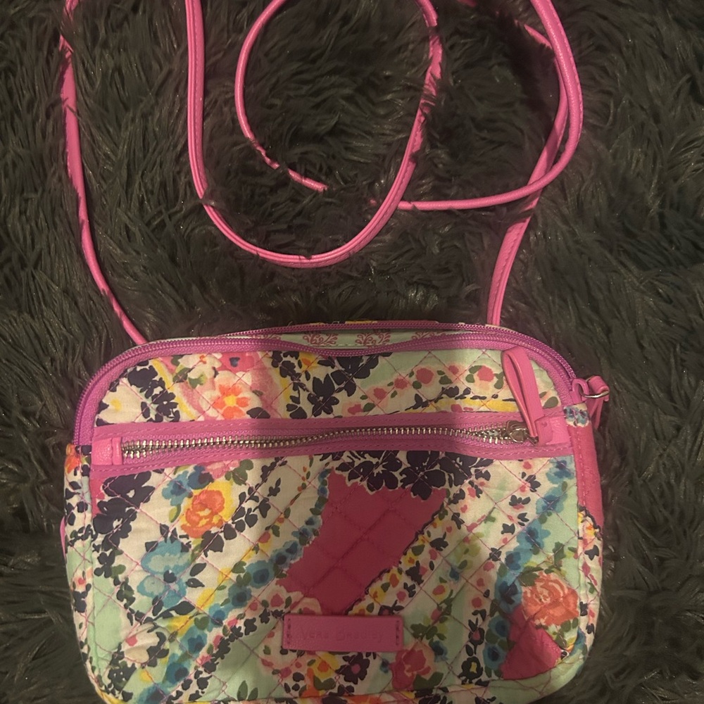 Vera Bradley Pink Paisley Crossbody Bag